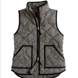 J.Crew Herringbone Quilted Vest